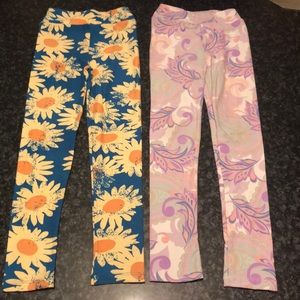 Girls lularoe leggings size l/xl